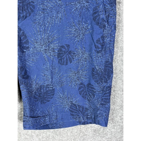 Original Weatherproof Vintage Chino Shorts Mens Sz 40‎ Stretch Blue Leaf Pockets - Picture 8 of 16